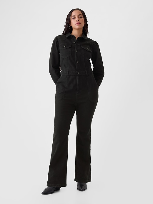 Image number 5 showing, Western Denim Jumpsuit