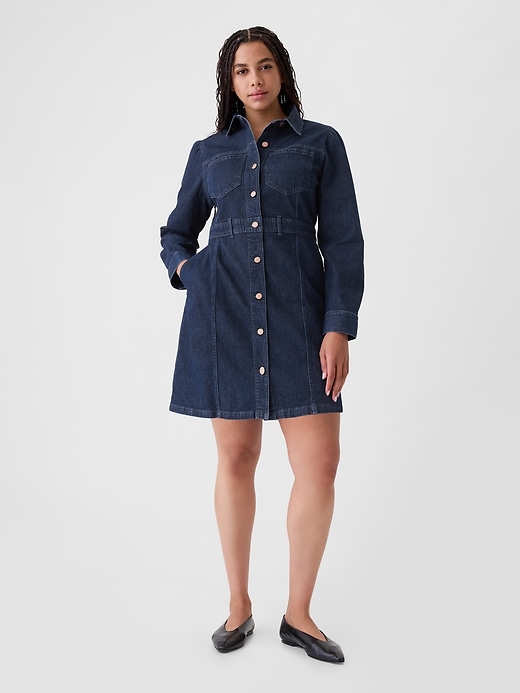 Image number 5 showing, Denim Mini Dress