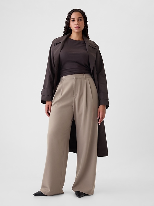 Image number 5 showing, 365 High Rise Brushed Twill Pleated Trousers