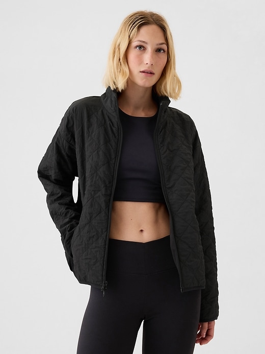 View large product image 1 of 7. GapFit Quilted Jacket