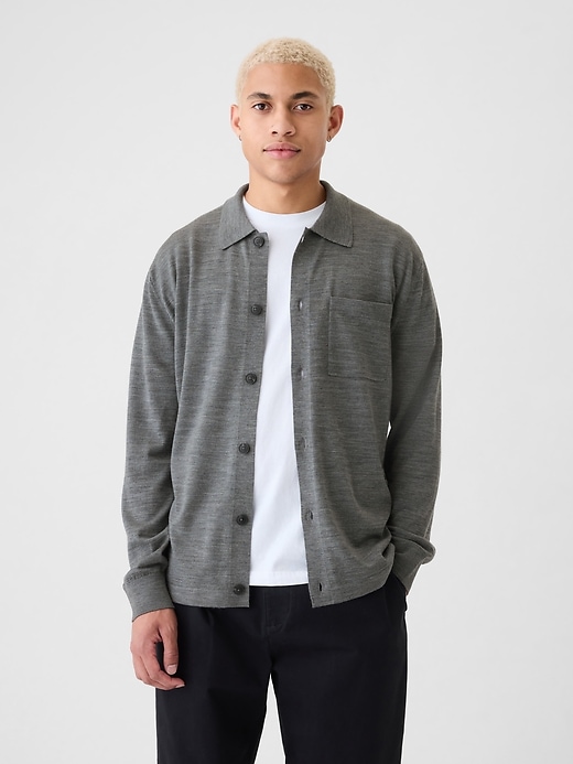 Image number 1 showing, Merino Sweater Shirt