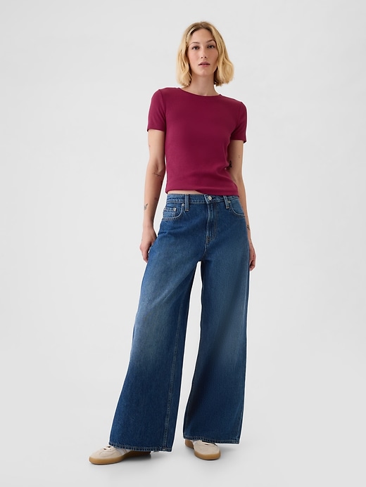 Image number 6 showing, Modern Rib Cropped T-Shirt