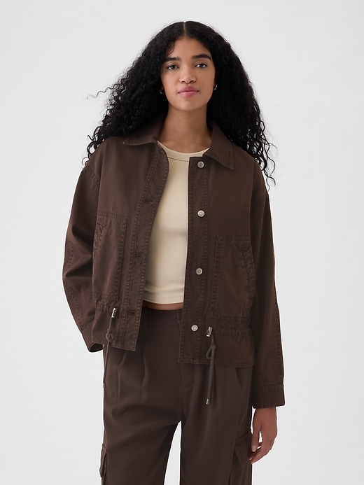 Image number 6 showing, Twill Utility Jacket