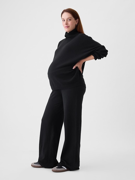 Image number 3 showing, Maternity CashSoft Under Belly Sweater Pants