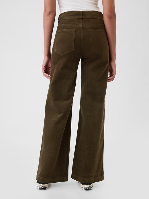 Image number 4 showing, High Rise Corduroy Stride Wide-Leg Pants