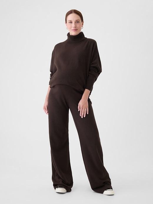 View large product image 1 of 1. Maternity CashSoft Under Belly Sweater Pants