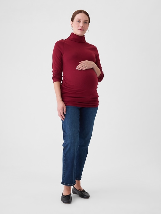 Image number 4 showing, Maternity Modern Turtleneck Shirt