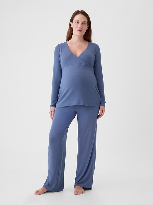 Image number 1 showing, Maternity Rib PJ Set