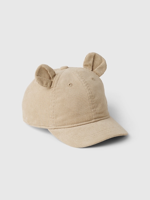 View large product image 1 of 1. Toddler Corduroy Bear Baseball Hat