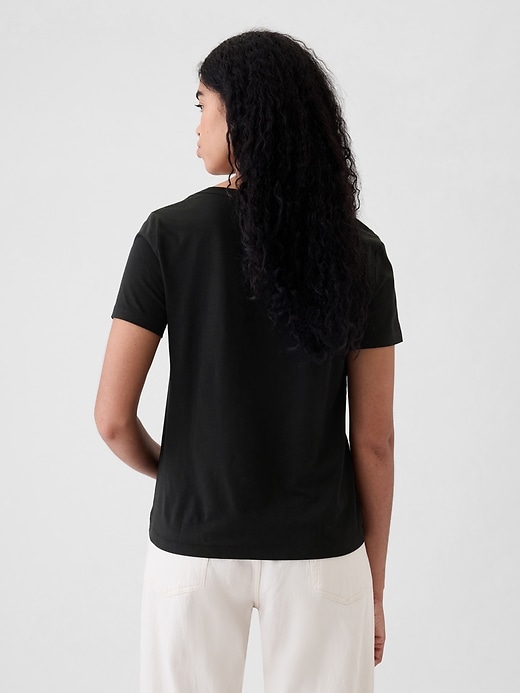 Image number 2 showing, Organic Cotton Vintage V-Neck T-Shirt