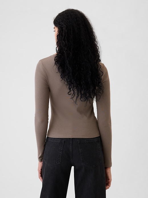 Image number 2 showing, Modern Rib Cropped T-Shirt