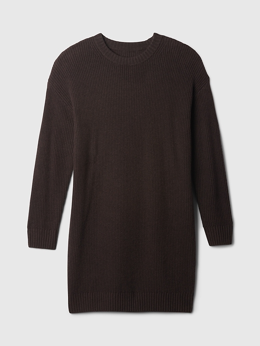 Image number 7 showing, CashSoft Shaker-Stitch Mini Sweater Dress