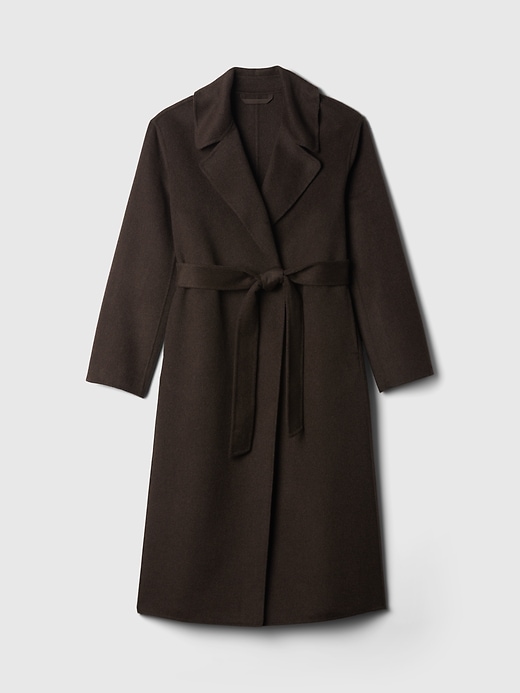 Image number 9 showing, Belted Double-Faced Wool Coat