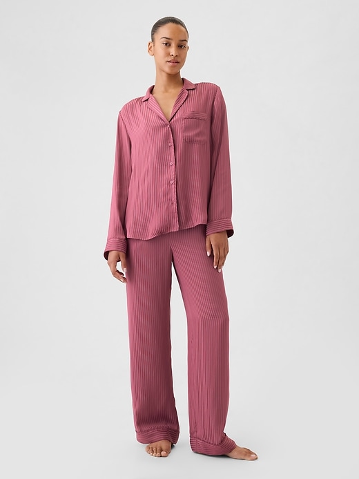 Image number 10 showing, Satin PJ Shirt