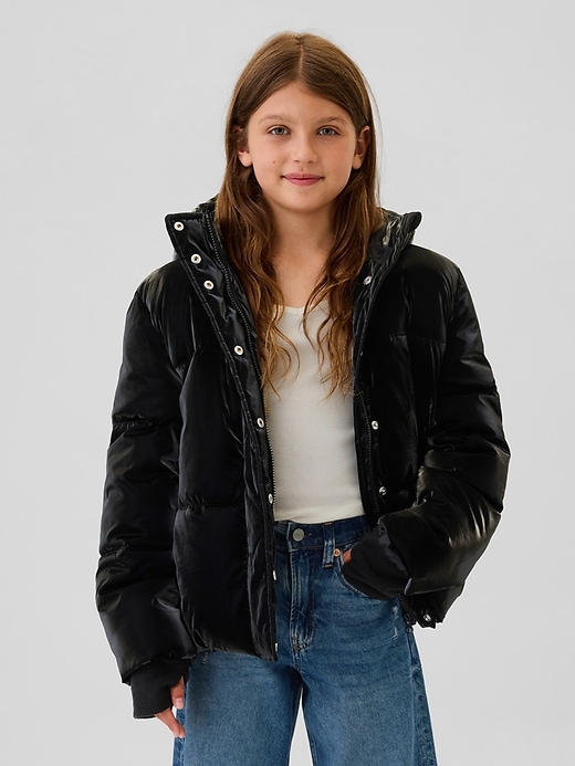 Image number 6 showing, Kids Recycled Metallic Puffer Jacket