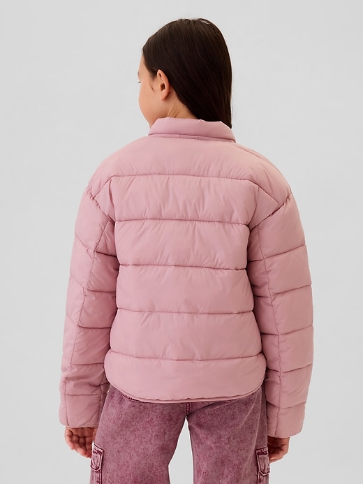 Image number 2 showing, Kids Recycled Lightweight PrimaLoft® Puffer Bomber Jacket