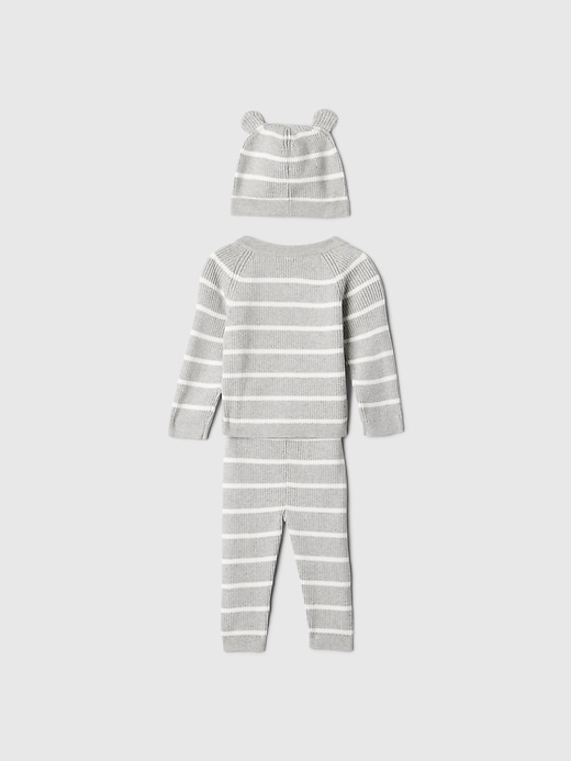 Image number 2 showing, Baby Wrap Sweater Outfit Set