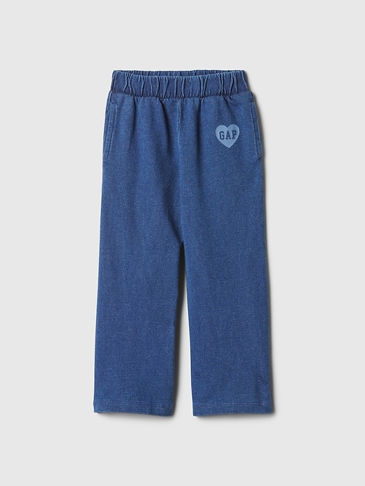 Image number 3 showing, babyGap Vintage Soft Logo Wide-Leg Sweatpants