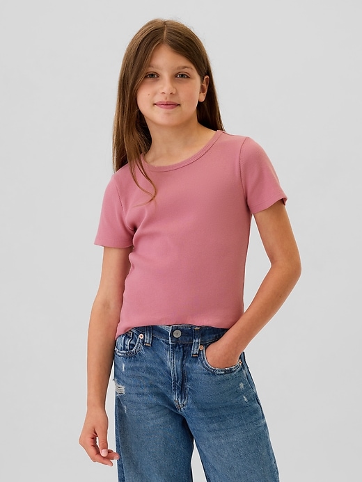 L'image numéro 1 présente T-shirt côtelé pour Enfant