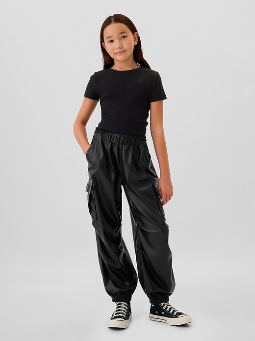 Image number 10 showing, Kids Denim Cargo Parachute Pants