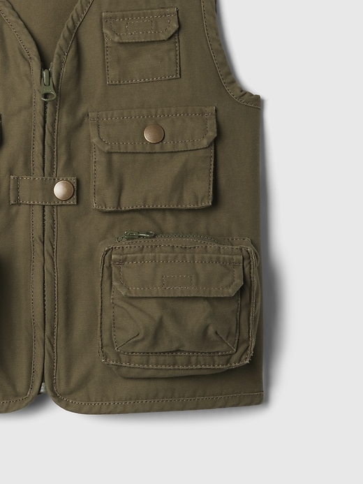 L'image numéro 3 présente Gilet utilitaire réédition babyGap