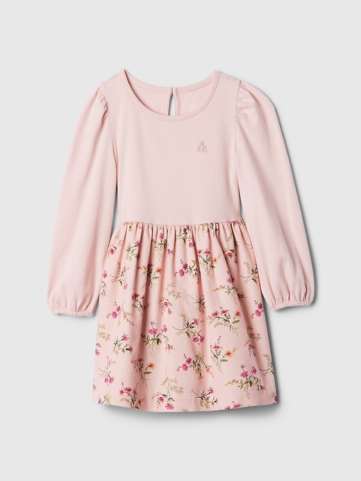 Image number 1 showing, babyGap 2-in-1 Puff Sleeve Skater Dress