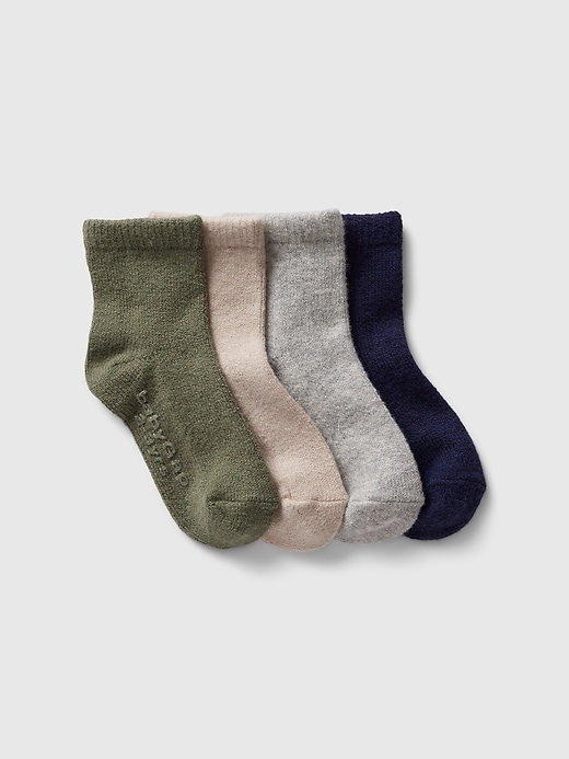 View large product image 1 of 1. babyGap CashSoft Quarter Crew Socks (4-Pack)