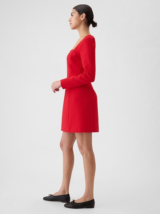 Image number 3 showing, Square-Neck Mini Dress