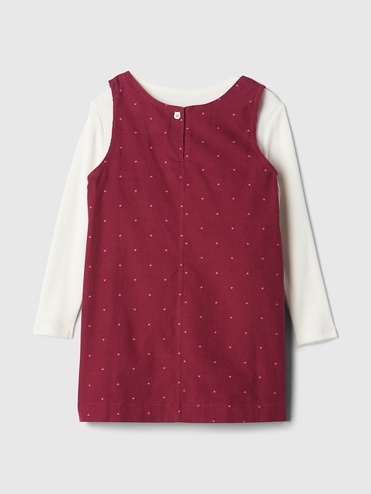 L'image numéro 2 présente Ensemble avec robe-chasuble en velours côtelé babyGap