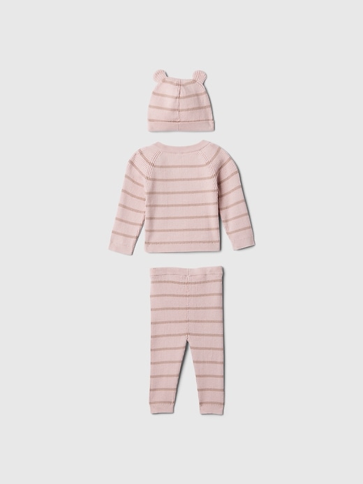 Image number 2 showing, Baby Wrap Sweater Outfit Set