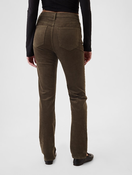 Image number 4 showing, High Rise Corduroy Vintage Slim Pants