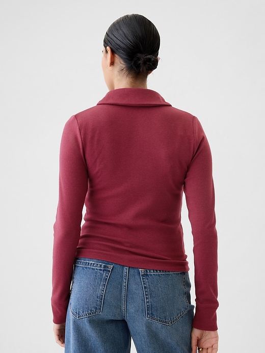 Image number 2 showing, Modern Cropped Polo Shirt