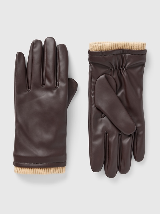 L'image numéro 1 présente Gants en cuir végétalien