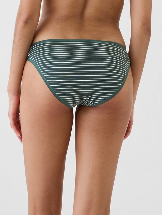 L'image numéro 2 présente Culotte bikini en coton biologique extensible