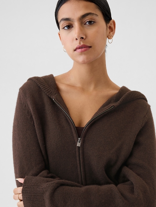 Image number 4 showing, CashSoft Zip Sweater Hoodie