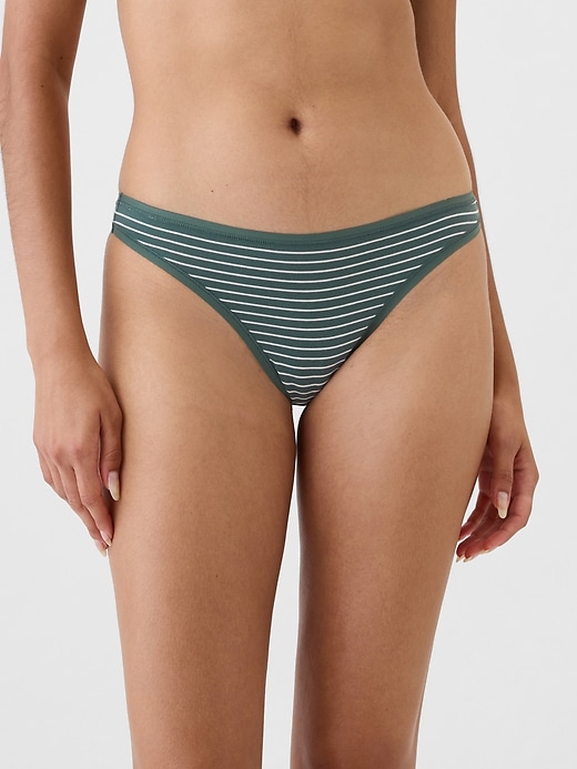 Image number 1 showing, Organic Stretch Cotton Thong