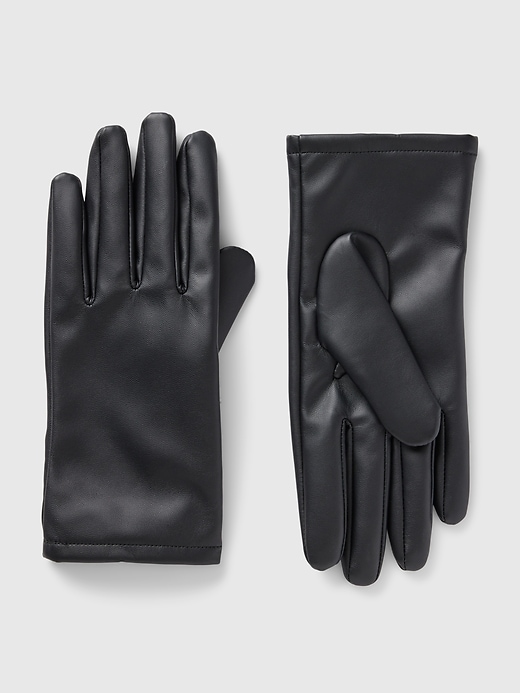 Voir une image plus grande du produit 1 de 1. Gants en cuir végétalien