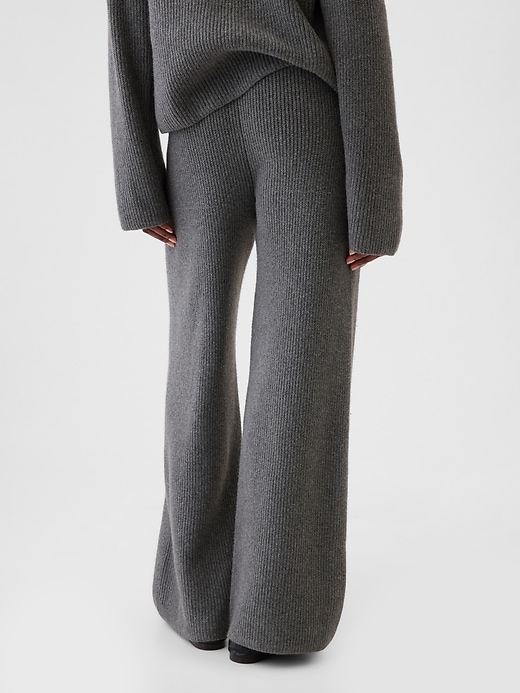 Image number 4 showing, CashSoft Shaker-Stitch Sweater Pants