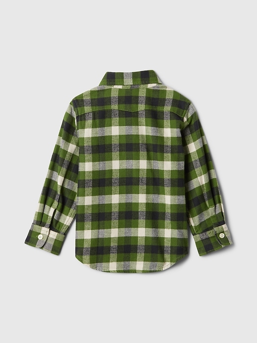 Image number 2 showing, babyGap Organic Cotton Flannel Shirt