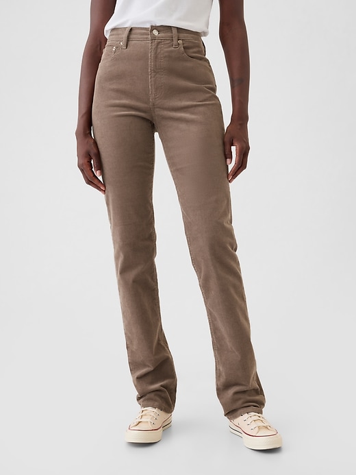 Image number 2 showing, High Rise Corduroy '90s Straight Pants