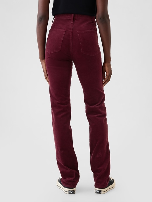 Image number 4 showing, High Rise Corduroy '90s Straight Pants