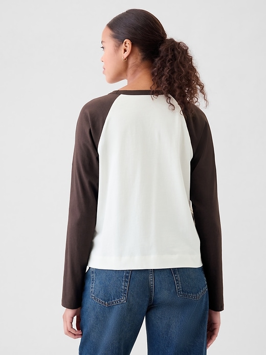 Image number 2 showing, Organic Cotton Vintage Raglan T-Shirt