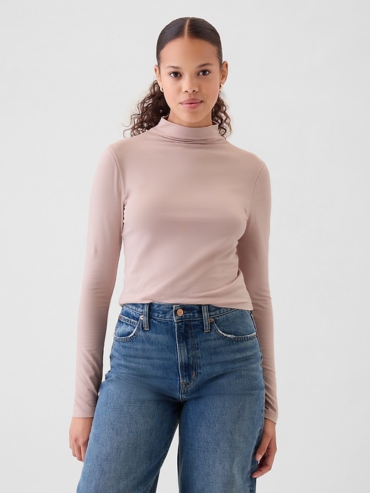 Image number 1 showing, Featherweight Turtleneck Top