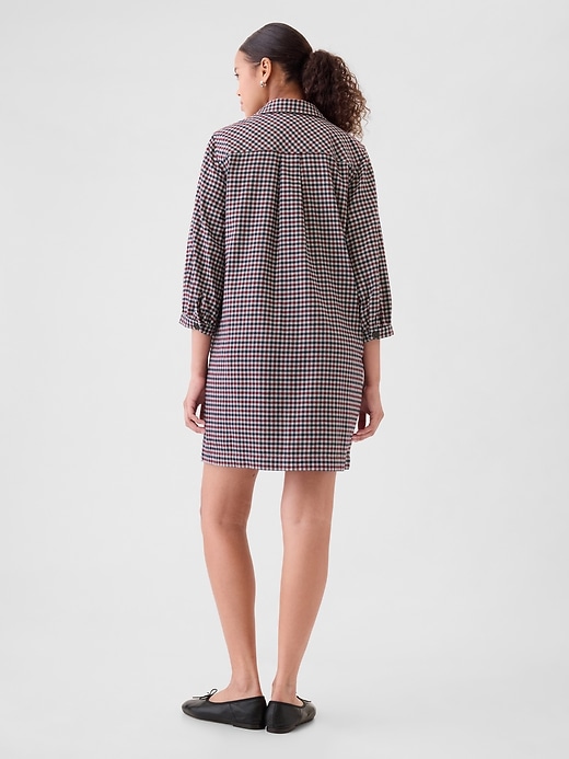 Image number 2 showing, Flannel Utility Mini Shirtdress