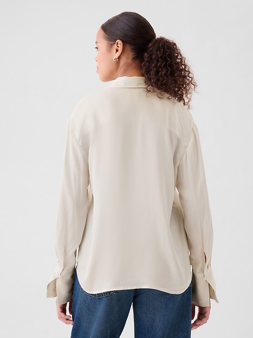 Image number 2 showing, Satin Relaxed Shirt