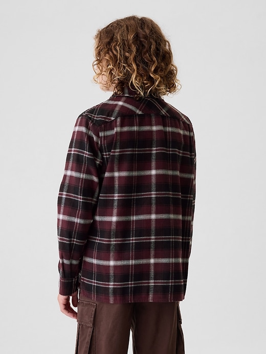 Image number 2 showing, Kids Organic Cotton Flannel Shirt