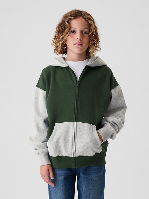 Image number 6 showing, Kids Vintage Soft Colorblock Hoodie