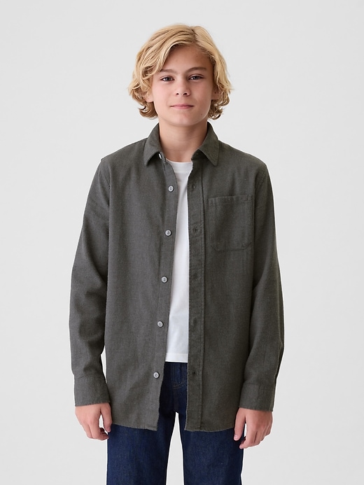 Image number 10 showing, Kids Organic Cotton Flannel Shirt