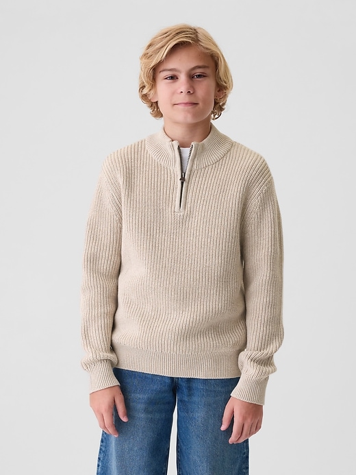 Image number 1 showing, Kids Shaker-Stitch Pullover Sweater