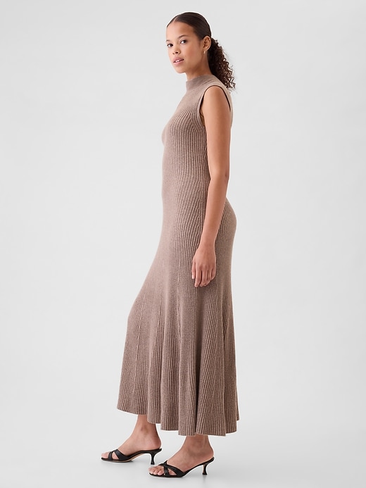 Image number 9 showing, CashSoft Rib Mockneck Maxi Sweater Dress